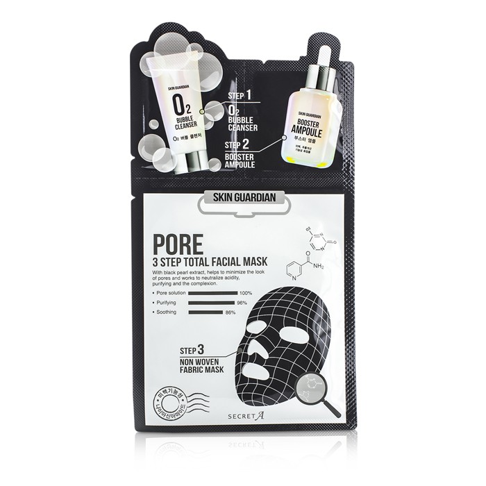 Secret A Skin Guardian 3 Step Total Facial Mask Kit - Pore 10x29ml/0.98ozProduct Thumbnail