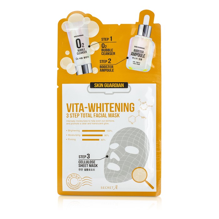 Secret A Skin Guardian 3 Step Total Facial Mask Kit - Vita-Whitening 10x29ml/0.98ozProduct Thumbnail