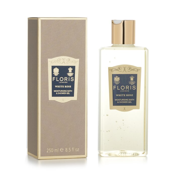 Floris White Rose Moisturising Bath & Shower Gel  250ml/8.5ozProduct Thumbnail