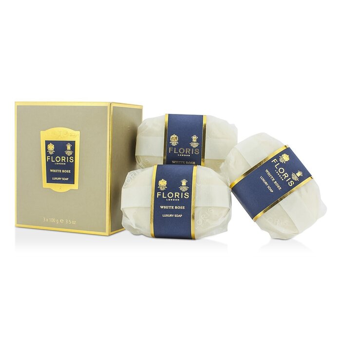 Floris White Rose Luxury Soap 3x100g/3.5ozProduct Thumbnail