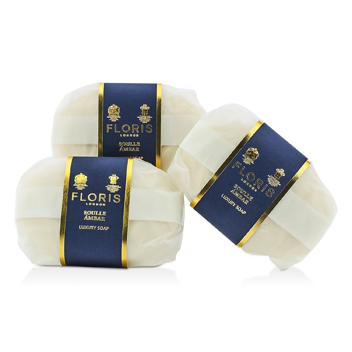 Floris Soulle Ambar Luxury Soap 3x100g/3.5ozProduct Thumbnail