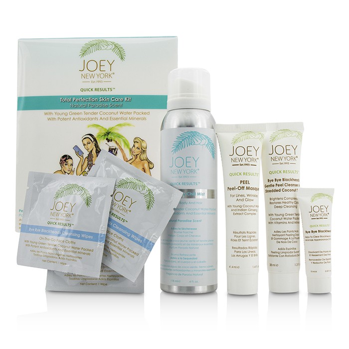 Joey New York Total Perfection Skin Care Kit: Mist + Masque + Cleanser & Scrub + Bye Bye Blackheads + 3x Cleansing Wipes 7pcsProduct Thumbnail