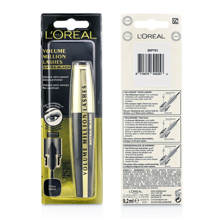L'Oreal Volume Million Lashes Mascara 9.2ml/0.31ozProduct Thumbnail