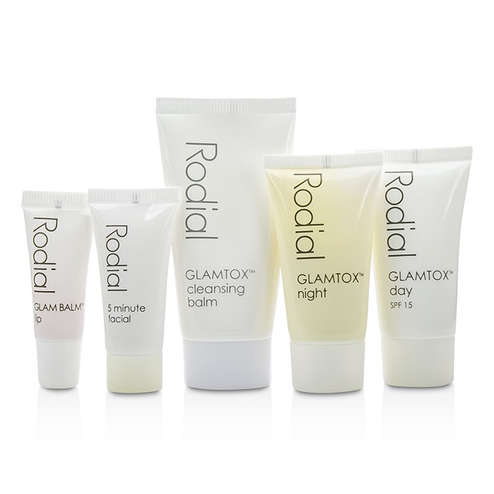 Rodial Glamtox Kit: Cleansing Balm 30ml + Glamtox Day SPF15 15ml + Glamtox Night 15ml + 5 Minute Facial 10ml + Glam Balm Lip 2.5ml 5pcsProduct Thumbnail