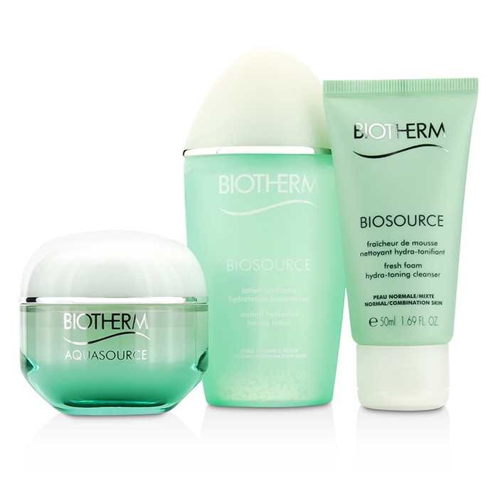 Biotherm Aquasource Set (N/C Skin): Aquasource Gel + Biosource Cleanser + Biosource Lotion + Body Milk + Eye Revitalizer 5pcsProduct Thumbnail