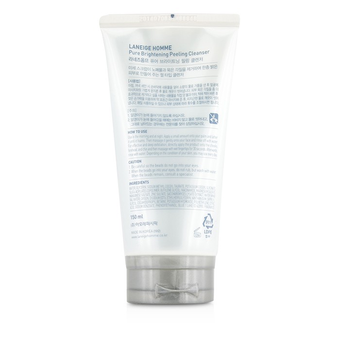 兰芝 Laneige 男仕亮白软化角质洁面泡沫（盒装轻微损坏） 150ml/5ozProduct Thumbnail