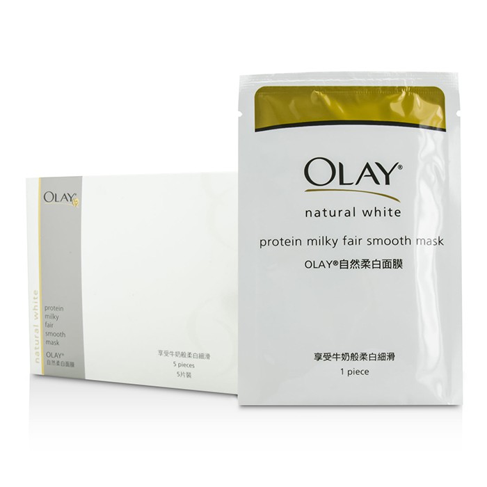 Olay Natural White Осветляющая Разглаживающая Маска с Протеинами 5pcsProduct Thumbnail