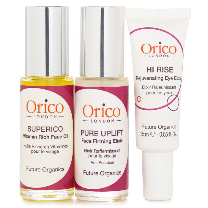 Orico London Sada proti stárnutí Age Resist Trio: obličejový olej 30ml/1.01oz + zpevňující elixír 30ml/1.01oz + oční elixír 25ml/0.85oz 3pcsProduct Thumbnail