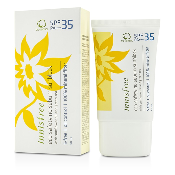 Innisfree Eco Safety No Sebum SunBlock Oil Control SPF 35 50ml/1.69ozProduct Thumbnail