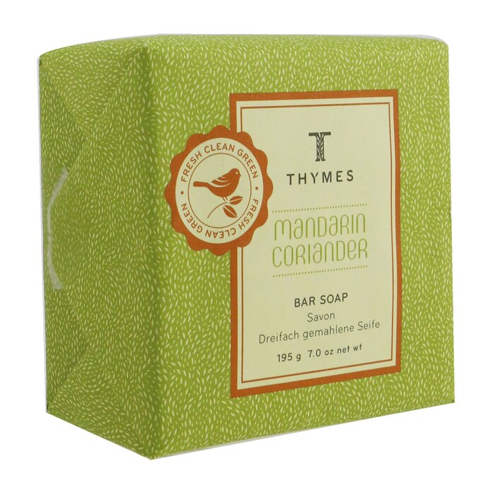 Thymes Mydło w kostce Mandarin Coriander Bar Soap 195g/7ozProduct Thumbnail