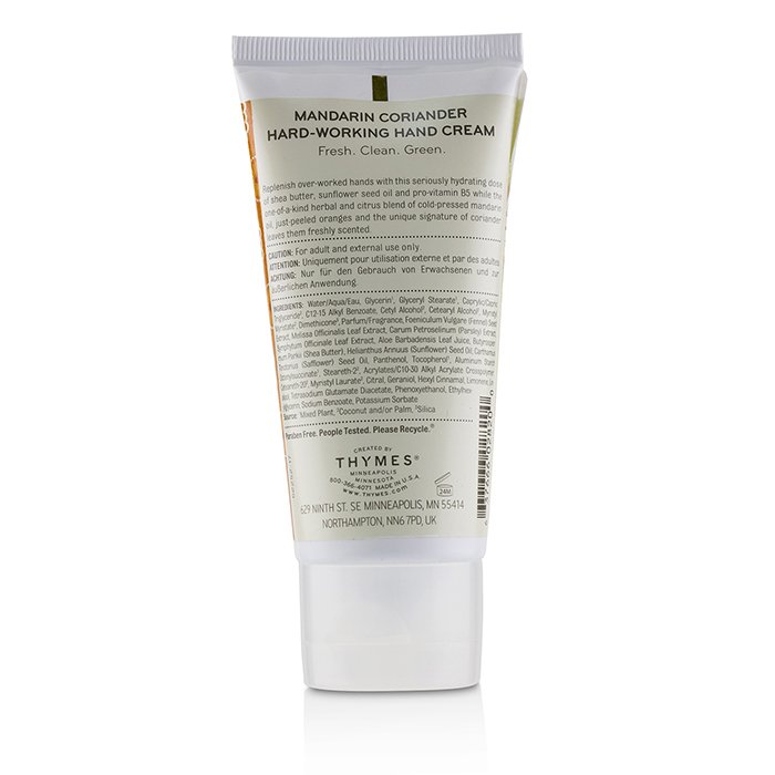 Thymes Mandarin Coriander Hard Working Hand Cream 70ml/2.5ozProduct Thumbnail
