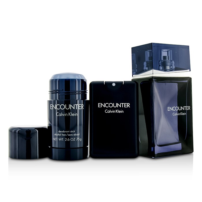 Calvin Klein Encounter Coffret: Eau De Toilette Spray 100ml/3.4oz + Eau De Toilette Spray 20ml/0.67oz + Deodorant Stick 75ml/2.6oz 3pcsProduct Thumbnail