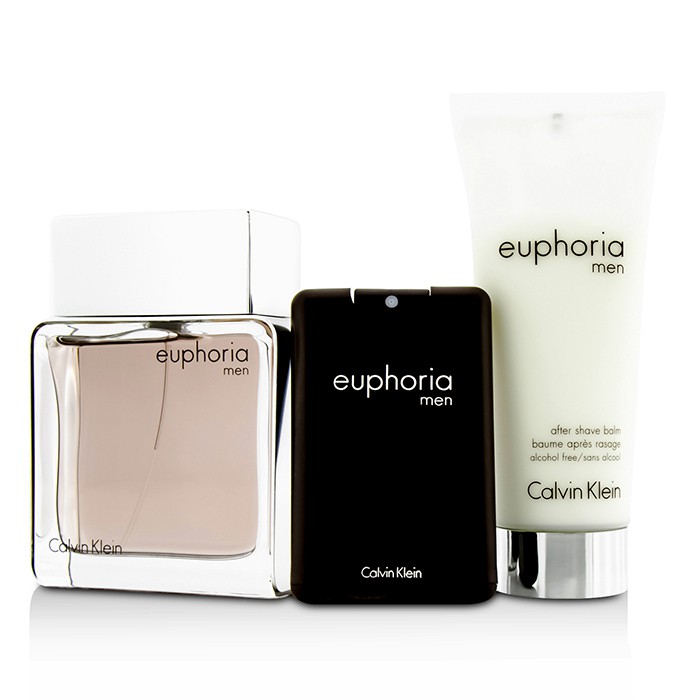 Calvin Klein Euphoria Coffret: Eau De Toilette Spray 100ml/3.4oz + After Shave Balm 100ml/3.4oz + Eau De Toilette 20ml/0.67oz 3pcsProduct Thumbnail