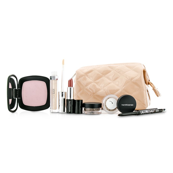BareMinerals BareMinerals The Full Reveal Kit (2x Eyeshadow, 1x Eyeliner, 1x Luminizer, 1x Lipstick, 1x Bag) 6pcs+1bagProduct Thumbnail