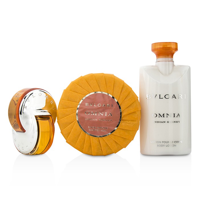 Bvlgari Omnia Indian Garnet Coffret: Eau De Toilette Spray 15ml/0.5oz + Scented Soap 150g/5.3oz + Body Lotion 75ml/2.5oz 3pcsProduct Thumbnail