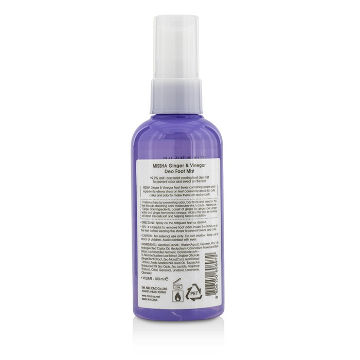 Missha Ginger & Vinegar Deo Foot Mist 100ml/3.38ozProduct Thumbnail