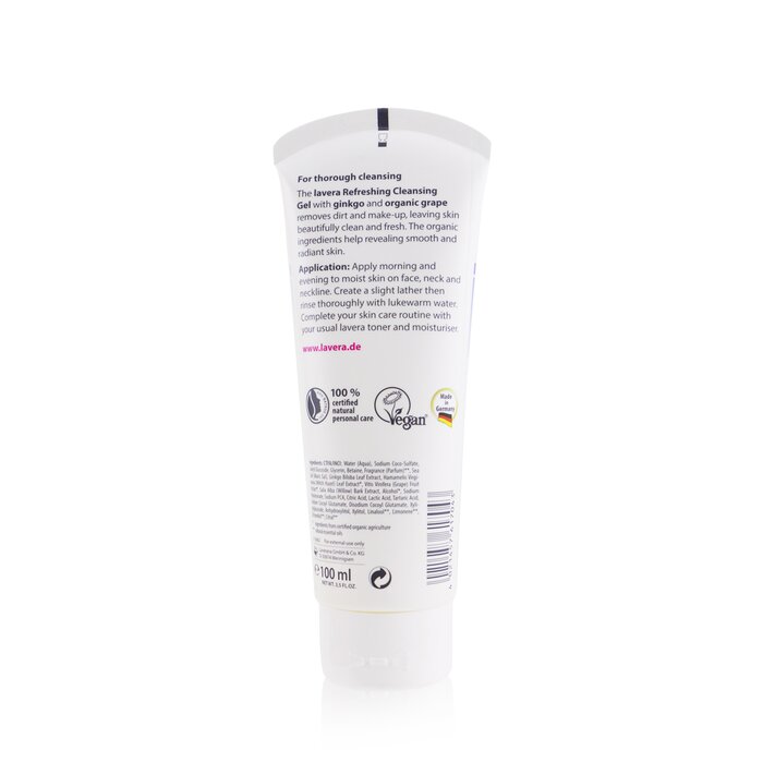 Lavera Ginkgo i organsko grožđe osvježavajući gel za čišćenje - kombinirana i koža s prištićima 100ml/3.2ozProduct Thumbnail