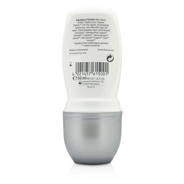 Lavera 24h Deodorant Roll-On with Pearl Extract - Invisible 50ml/1.7ozProduct Thumbnail