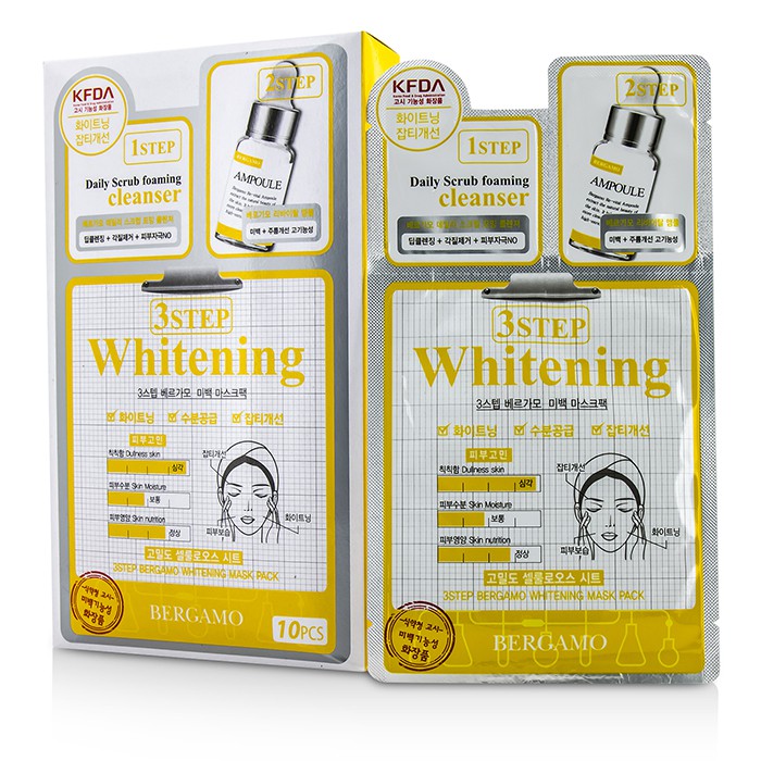 ベルガモ Bergamo 3Step Bergamo Mask Pack - Whitening 10pcsProduct Thumbnail