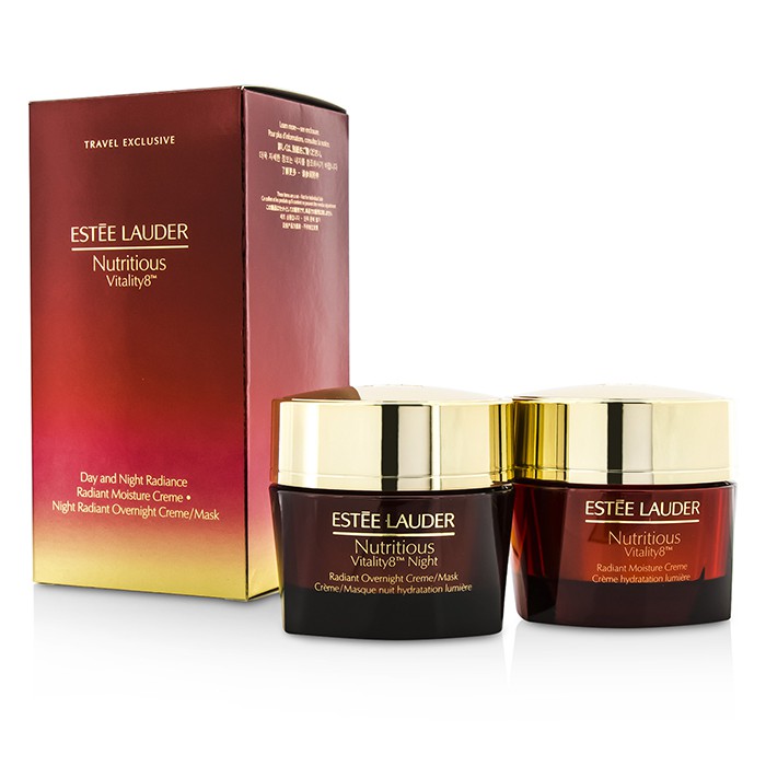 Estee Lauder Nutritious Vitality8 Day & Night Radiance: Moisture Creme 50ml + Overnight Creme/Mask 50ml 2x50ml/1.7ozProduct Thumbnail