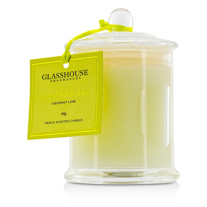 Glasshouse Triple Scented Candle - Montego Bay (Coconut Lime) 60gProduct Thumbnail