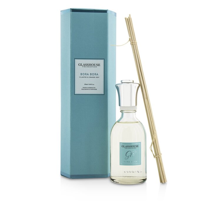 Glasshouse Triple Strength Fragrance Diffuser - Bora Bora (Cilantro & Orange Zest) 250ml/8.45ozProduct Thumbnail