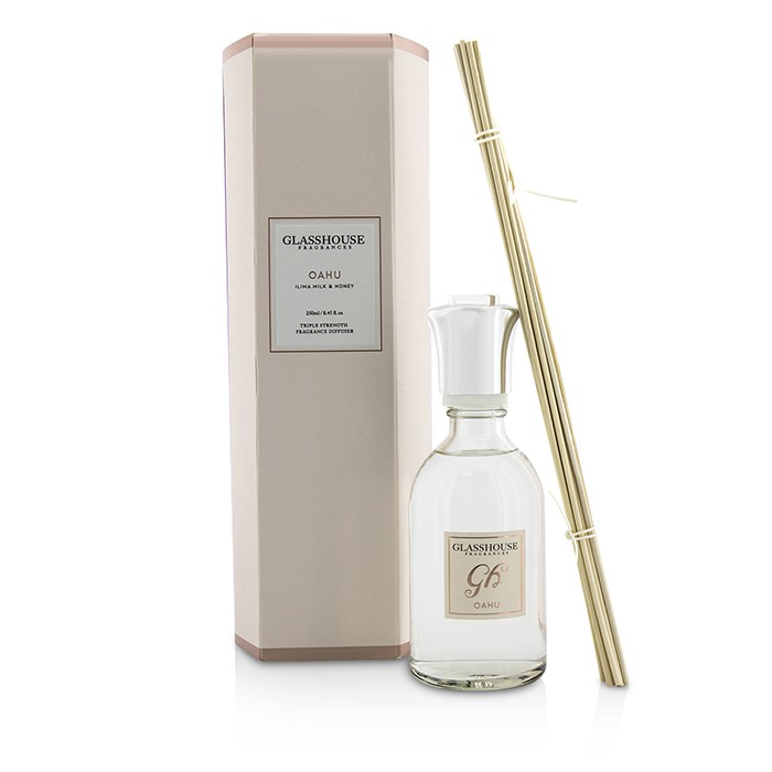 Glasshouse Triple Strength Fragrance Diffuser - Oahu (Ilima Milk & Honey) 250ml/8.45ozProduct Thumbnail