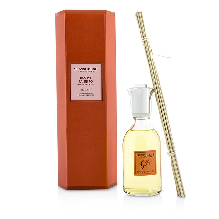 Glasshouse Triple Strength Fragrance Diffuser - Rio De Janeiro (Passionfruit & Lime) 250ml/8.45ozProduct Thumbnail