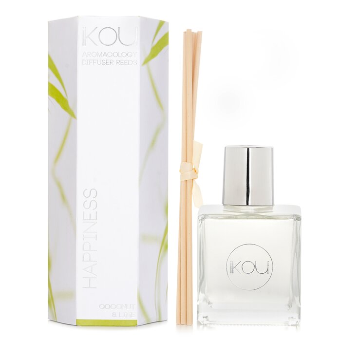 iKOU Aromacology Diffuser Reeds - Happiness (Coconut & Lime - 9 months supply) 175mlProduct Thumbnail