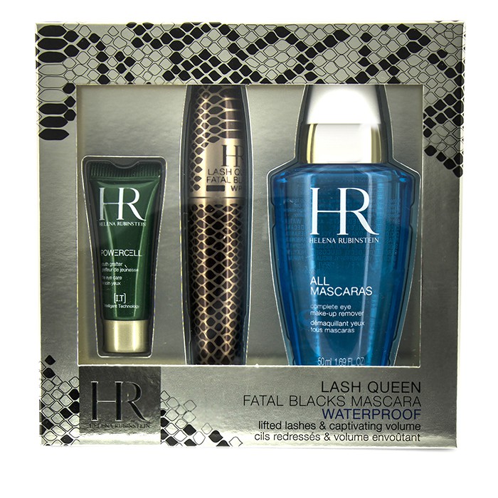 Helena Rubinstein Zestaw Lash Queen Fatal Blacks Waterproof Mascara Kit: Mascara 7.2ml/0.24oz + MakeUp Remover 50ml/1.69oz + Powercell 3ml/0.15oz 3pcsProduct Thumbnail