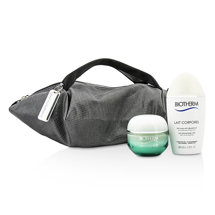 Biotherm Zestaw Aquasource & Body Care X Mandarina Duck Coffret: Cream N/C 50ml + Anti-Drying Body Care 100ml + Handle Bag 2pcs+1bagProduct Thumbnail