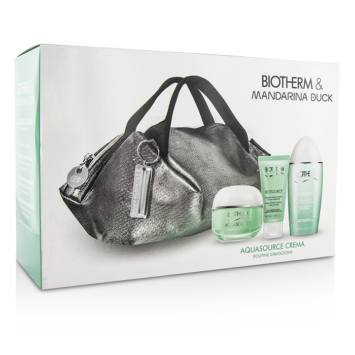 Biotherm Aquasource X Mandarina Duck Coffret: Cream N/C 50ml + Biosource FoamCleanser 50ml + Biosource ToningLotion 100ml + Handle Bag 3pcs+1bagProduct Thumbnail