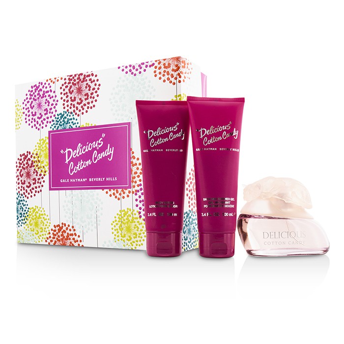 Gale Hayman Delicious Cotton Candy Coffret: Eau De Toilette Spray 100ml/3.3oz + Body Lotion 100ml/3.4oz + Shower Gel 100ml/3.4oz 3pcsProduct Thumbnail