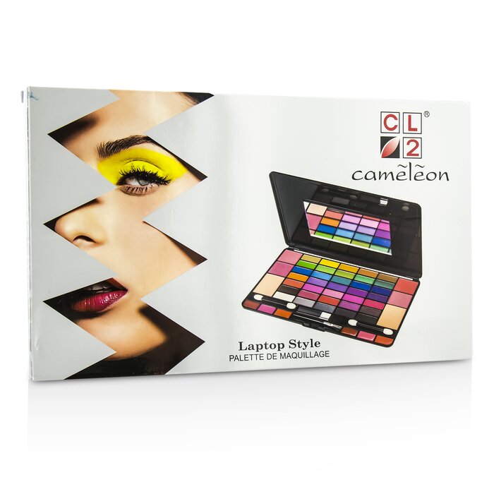 Cameleon Laptop Style MakeUp Kit 8075 (35x EyeShadow, 4x Blusher, 2x Powder Cake, 6x Lipgloss) Picture ColorProduct Thumbnail