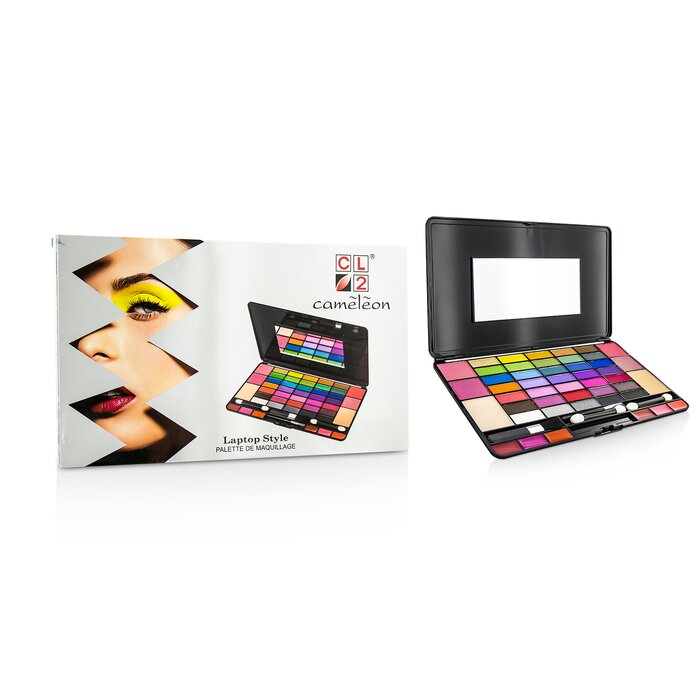 Cameleon Laptop Style MakeUp Kit 8075 (35x EyeShadow, 4x Blusher, 2x Powder Cake, 6x Lipgloss) Picture ColorProduct Thumbnail