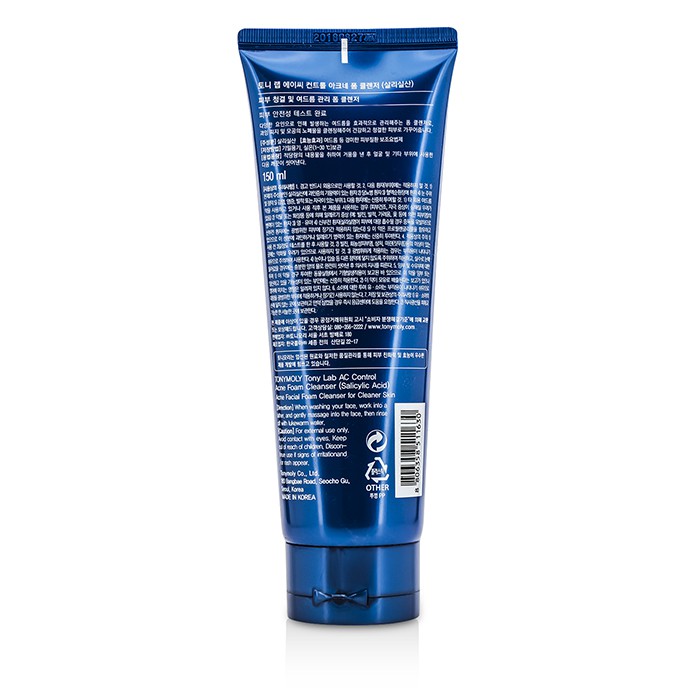 TonyMoly Tony Lab AC Control Acne Foam Cleanser With Salicylic Acid 150ml/5ozProduct Thumbnail