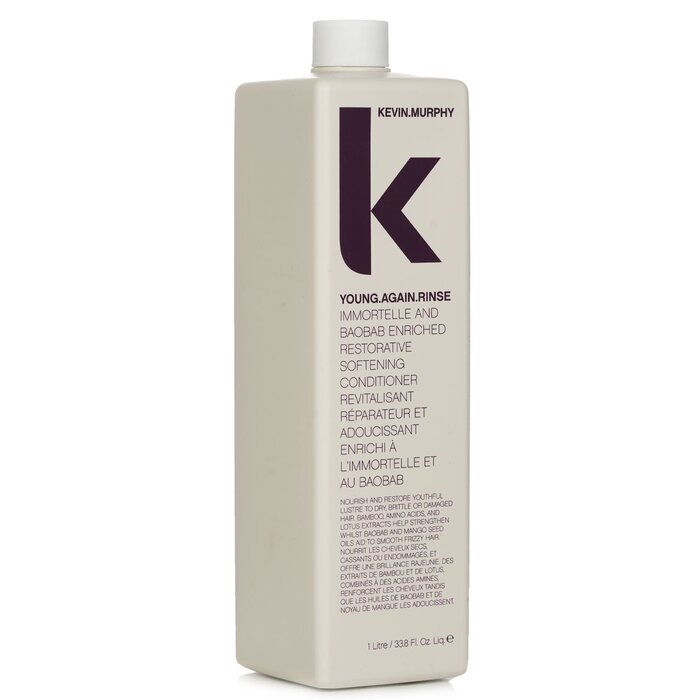 Kevin.Murphy Young.Again.Rinse (Immortelle and Baobab Infused Restorative Softening Conditioner - To Dry, Brittle or Damaged Hair) 1000ml/33.8ozProduct Thumbnail