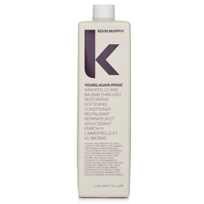 Kevin.Murphy Young.Again.Rinse (Immortelle and Baobab Infused Restorative Softening Conditioner - To Dry, Brittle or Damaged Hair) 1000ml/33.8ozProduct Thumbnail