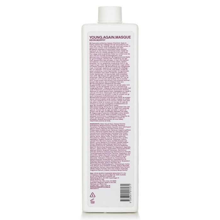 Kevin.Murphy Young.Again.Masque (Immortelle and Baobab Infused Restorative Softening Masque - To Dry Damaged or Brittle Hair) 1000ml/33.8ozProduct Thumbnail