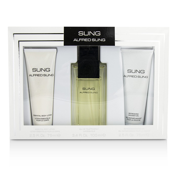 Alfred Sung Sung Coffret: Eau De Toilette Spray 100ml/3.4oz + Body Lotion 75ml/2.5oz + Shower Gel 75ml/2.5oz 3pcsProduct Thumbnail