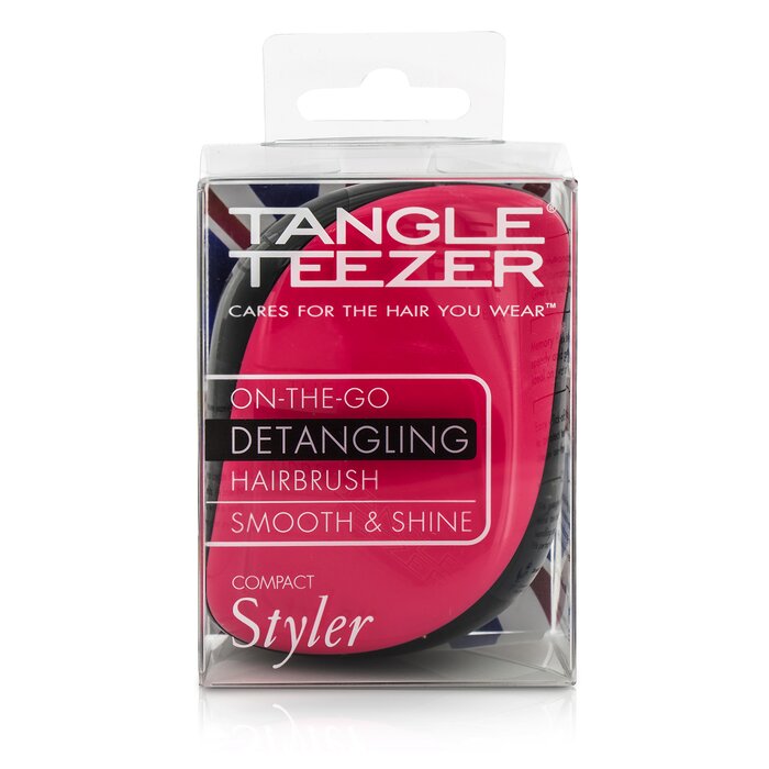 Tangle Teezer Compact Styler On-The-Go Detangling Hair Brush - # Pink Sizzle  1pcProduct Thumbnail