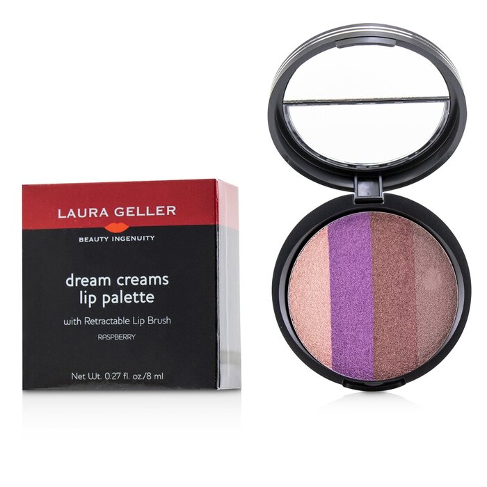 Laura Geller Dream Creams פלטת צבעים לשפתיים עם מברשת מרובעת 8ml/0.27ozProduct Thumbnail