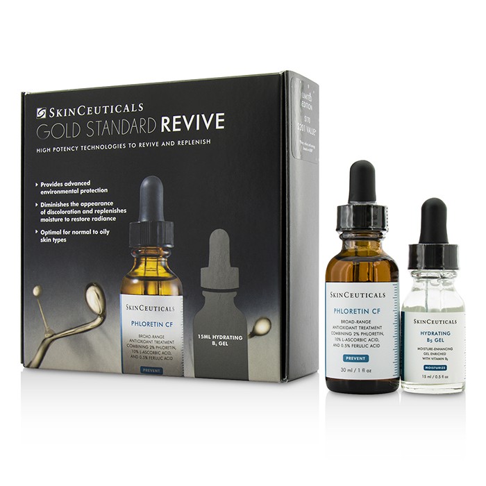 Skin Ceuticals Gold Standard Revive Set: Phloretin CF 30ml/1oz + Hydrating B5 Gel 15ml/0.5oz 2pcsProduct Thumbnail