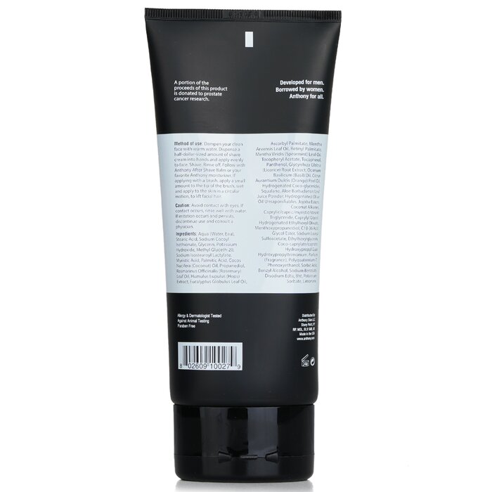 Anthony Logistics For Men Shave Cream  177ml/6ozProduct Thumbnail