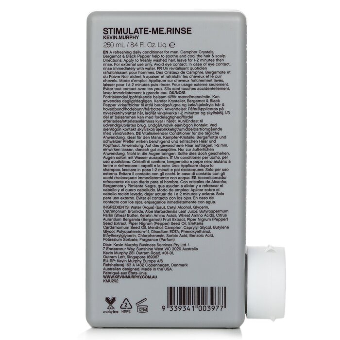 Kevin.Murphy Stimulate-Me.Rinse (Stimulating and Refreshing Conditioner - For Hair & Scalp) 250ml/8.4ozProduct Thumbnail