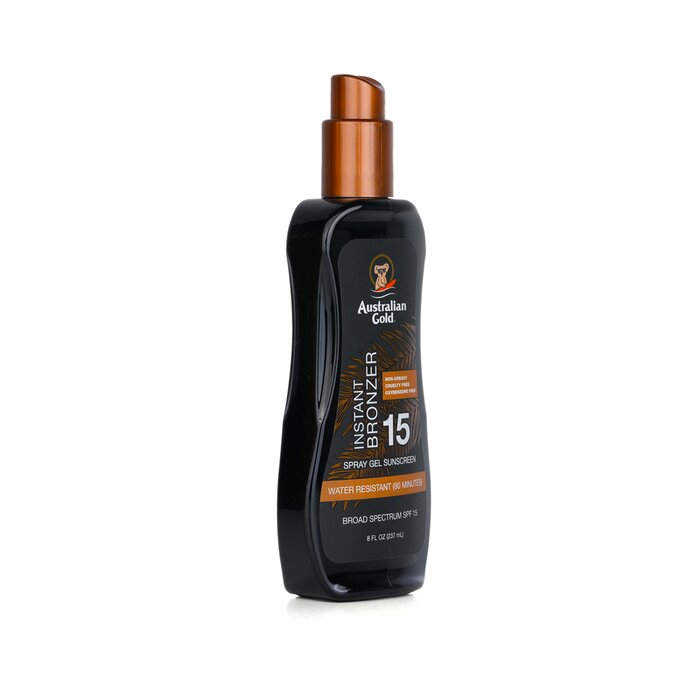 Australian Gold Spray Gel Sunscreen SPF 15 with Instant Bronzer 237ml/8ozProduct Thumbnail