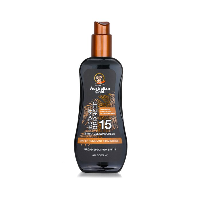 Australian Gold Spray Gel Sunscreen SPF 15 with Instant Bronzer  237ml/8ozProduct Thumbnail