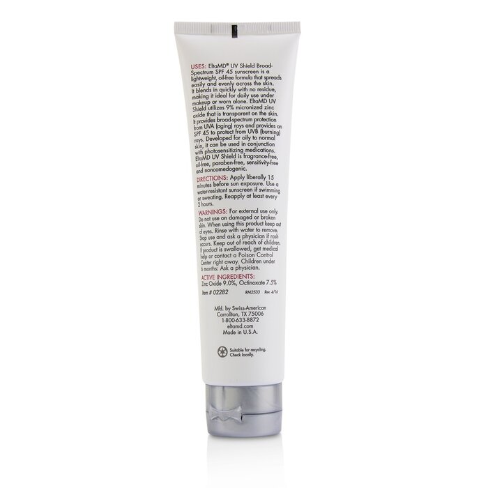 安妍科 EltaMD 无油防护乳防护霜SPF45 - 油性至中性肌肤适用 85g/3ozProduct Thumbnail