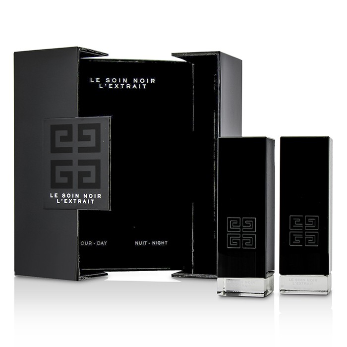 Givenchy Le Soin Noir L'Extrait: L'Extrait Дневная Сыворотка 15мл/0.5унц + L'Extrait Ночная Сыворотка 15мл/0.5унц 2pcsProduct Thumbnail