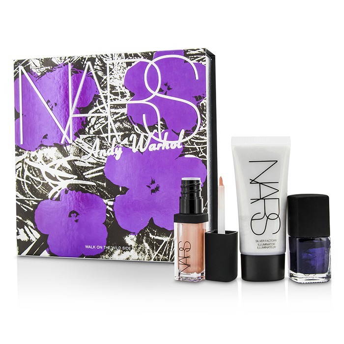 NARS Andy Warhol Walk On The Wild Side Set (1xMini Illuminator, 1xMini Nail Polish, 1xMini Lip Gloss) 3pcsProduct Thumbnail